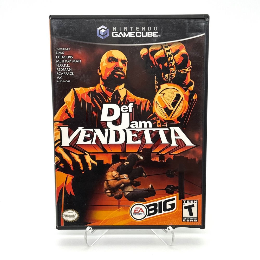 Def Jam Vendetta Nintendo GameCube Black Label Complete CIB Game